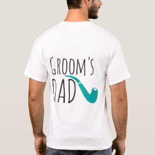 Dank je papa Vader van de bruidegom Leuke moderne T-shirt
