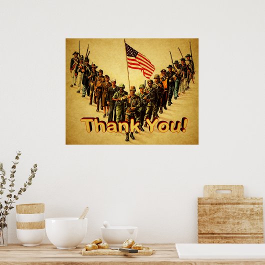 Dank je! poster (Keuken)