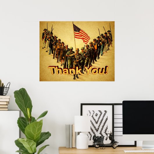 Dank je! poster (Thuiskantoor)