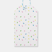 Dank je, Rainbow Sprinkles Pattern Cadeaulabel (Achterkant)