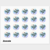 Dank je ronde sticker (Vel)