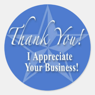 Dank je! ronde sticker