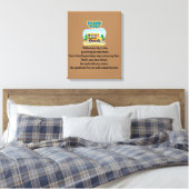 Dank je, schoolbuschauffeur. canvas afdruk (Insitu (Slaapkamer))