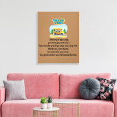 Dank je, schoolbuschauffeur. canvas afdruk (Insitu (Woonkamer))
