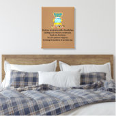 Dank je, schoolbuschauffeur. canvas afdruk (Insitu (Slaapkamer))