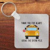 Dank je, schoolbuschauffeur sleutelhanger (Voorkant)