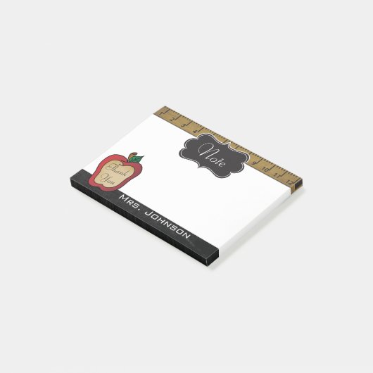  Dank je schoolnotities | DIY-tekst Post-it® Notes (Schuin)