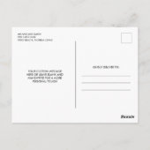 Dank je script Foto Blue Wedding Briefkaart (Achterkant)