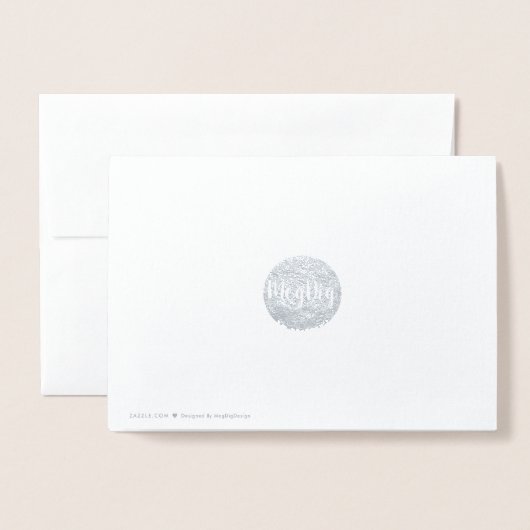 Dank je Silver Folie Kaarten (Met envelop)