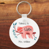 dank je sloth leraar docent assistent TA Sleutelhanger (Voorkant)