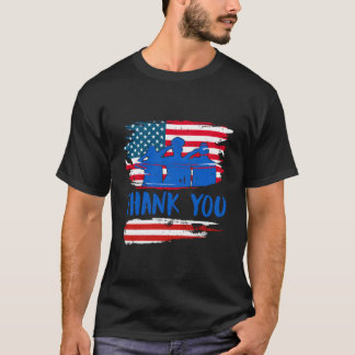 Dank Je Soldaten Amerika Herdenkingsdag Militaire T-shirt