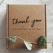 Dank je Stempel | Minimale typografie Bedankt