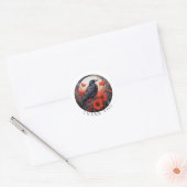 Dank je Stickers Crow Bird Flowers Sticker (Envelop)