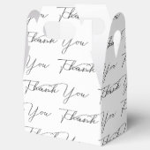 Dank je tekst op wit bedankdoosjes (Geopend)