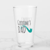 Dank je vader vader van de Groom Fun Modern Pipe Glas (Achterkant)