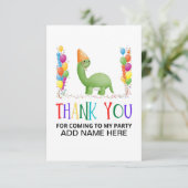 Dank je verjaardagskaart bedankkaart (Staand voorkant)