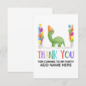 Dank je verjaardagskaart bedankkaart (Voorkant / Achterkant)