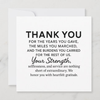 Dank je Veteraan  Kaart