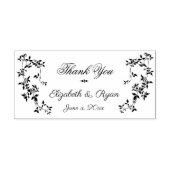 Dank je, Vines Botanisch Gepersonaliseerd Rubberstempel (Afrduk)