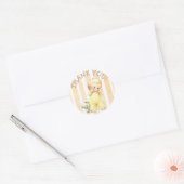 Dank je Vintage Baby shower Stickers (Envelop)