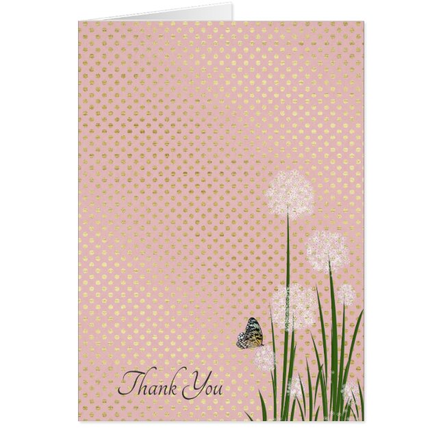 dank je vlinder voor de pufbloem (Voorkant)