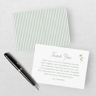 Dank je voor de baby shower van de domme gans bedankkaart