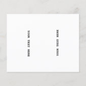 Dank je voor de babyborrel voor de lieve houthakke flyer (Achterkant)