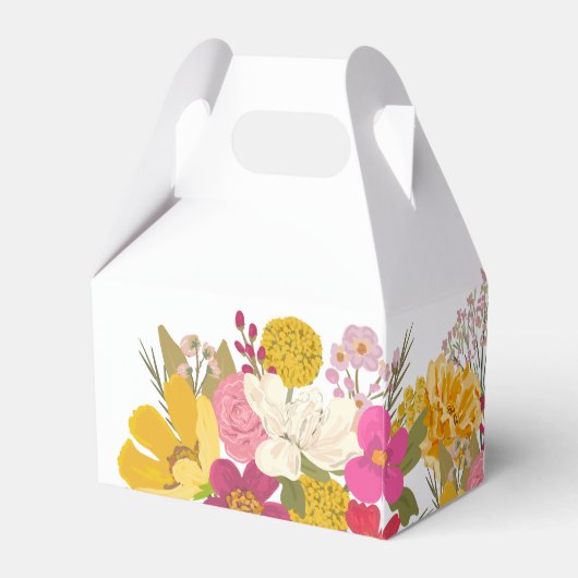 Dank je voor de bloementuin zomer bruids bruiloft bedankdoosjes (Achterkant)