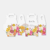 Dank je voor de bloementuin zomer bruids bruiloft bedankdoosjes (Uitgevouwen)
