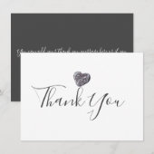 Dank je voor de ontdekking van het kiezelhart bedankkaart (Voorkant / Achterkant)