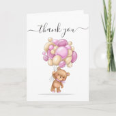 Dank je voor de teddybeerliefde kaart (Voorkant)