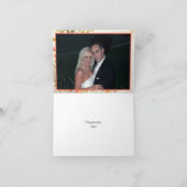 Dank je voor de vintage romantische rozen bruiloft bedankkaart (Binnen)