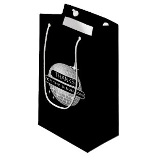 DANK JE VOOR Disco Liefdesbal Retro Verjaardag Klein Cadeauzakje