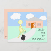 Dank je voor het bezoeken - Nod Notes Briefkaart (Voorkant / Achterkant)