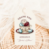 Dank je voor het Bruidsfeest Theepartij Cadeaulabel
