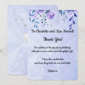 Dank Je Voor het Cadeau Bedankkaart (Voorkant / Achterkant)