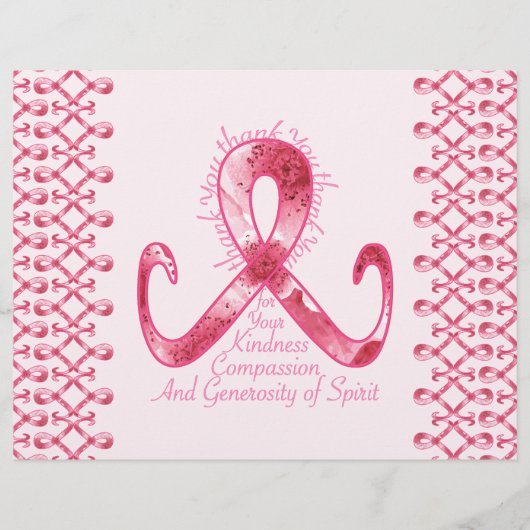 Dank je voor het Roze Lint Flyer (Voorkant)