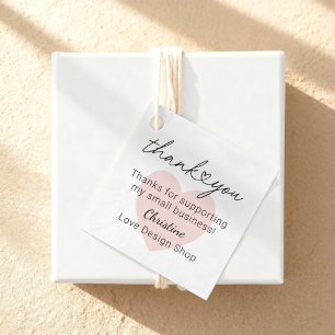 Dank Je Voor Het Steunen Van Kleine Zakelijke Hart Bedankjes Labels