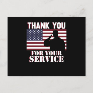 Dank Je Voor Je Dienst Gelukkige Veteranen Dag Briefkaart