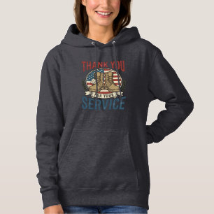 Dank je voor je service militair laarzen shirt De