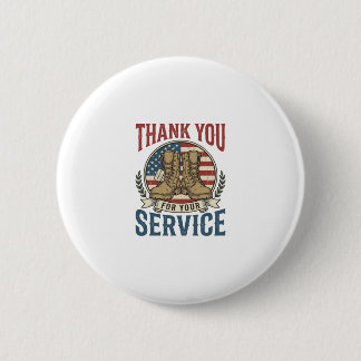Dank je voor je service militair laarzen shirt De Ronde Button 5,7 Cm