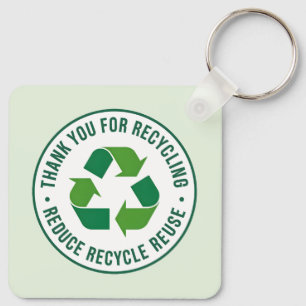Dank je voor recycleren sleutelhanger