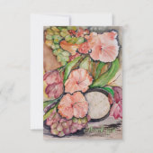 Dank je waterverf Nog leven Bedankkaart (Voorkant)