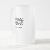 Dank je | Weddenschap Matglas Bierpul (Voorkant links)