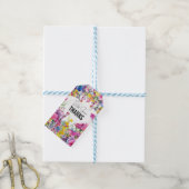 🌺🌸🏵️Dank JE WEI Bloesems Cadeaulabel (Met Touw)