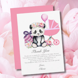 Dank Je Wel Baby Panda Baby Shower Cadeaus Bedankkaart