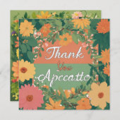 Dank je wel bedankkaart (Voorkant / Achterkant)