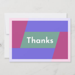 "Dank je wel" Bedankkaart