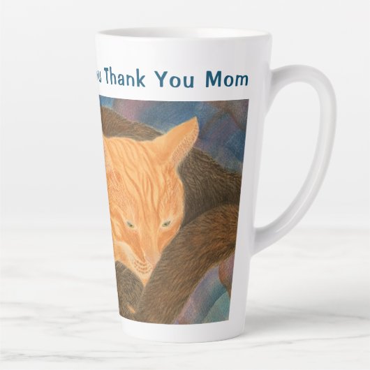 Dank je wel, bedankt mama latte mok (Rechts)