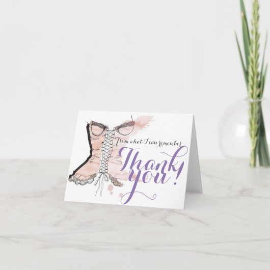 Dank je wel Bruidsmeisje Bedankkaart (Voorkant)